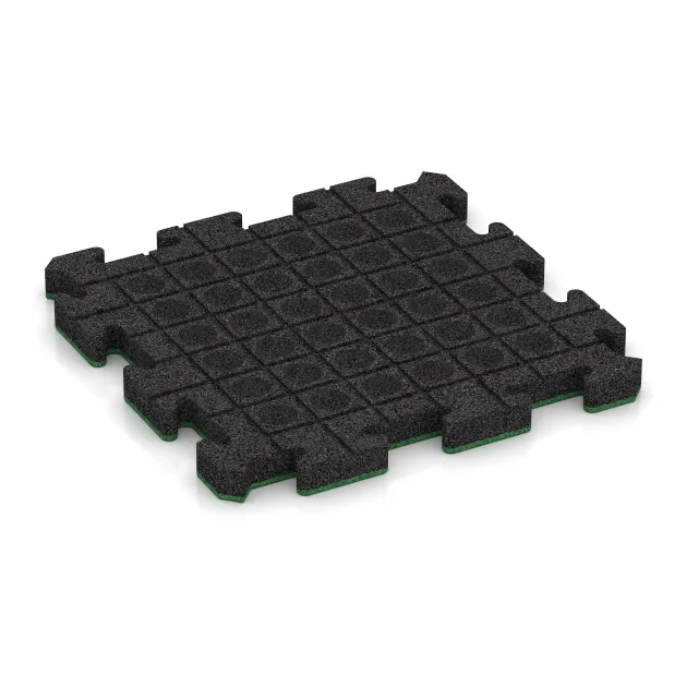 Aufsicht auf die Unterseite, also die Bodenseite von WARCO-Formteil 5184 - Poolflise im Format 500 x 500 x 40 mm.