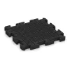 Aufsicht auf die Unterseite, also die Bodenseite von WARCO-Formteil 4185 - Gummibelægning til sport im Format 500 x 500 x 40 mm.