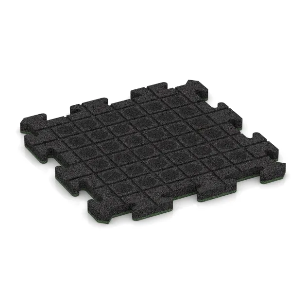 Aufsicht auf die Unterseite, also die Bodenseite von WARCO-Formteil 5299 - Poolflise im Format 500 x 500 x 30 mm.