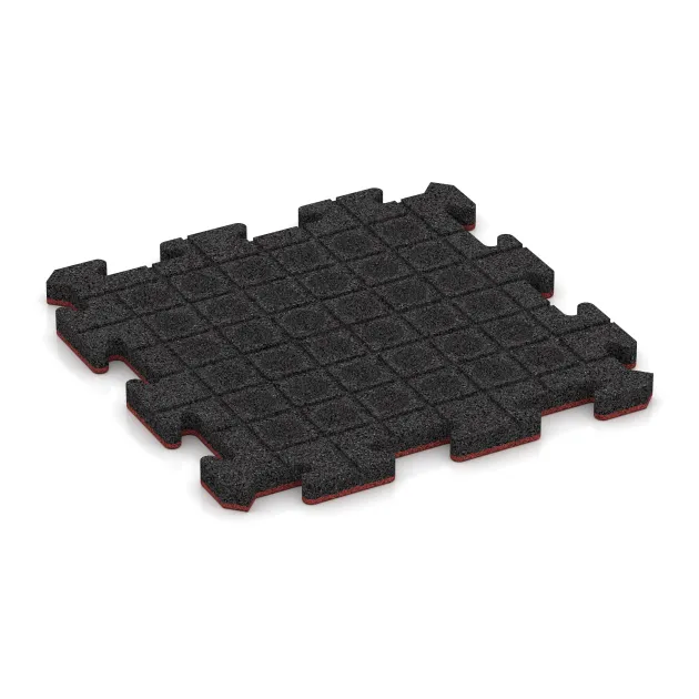 Aufsicht auf die Unterseite, also die Bodenseite von WARCO-Formteil 5295 - Poolflise im Format 500 x 500 x 30 mm.