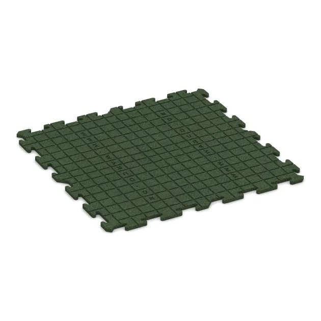 Aufsicht auf die Unterseite, also die Bodenseite von WARCO-Formteil 3961 - Hundesportgulv HD im Format 1000 x 1000 x 18 mm.