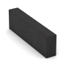 Aufsicht auf die Unterseite, also die Bodenseite von WARCO-Formteil 7028 - Gummi bloktrin af gummigranulat im Format 100 x 30 x 15 cm.