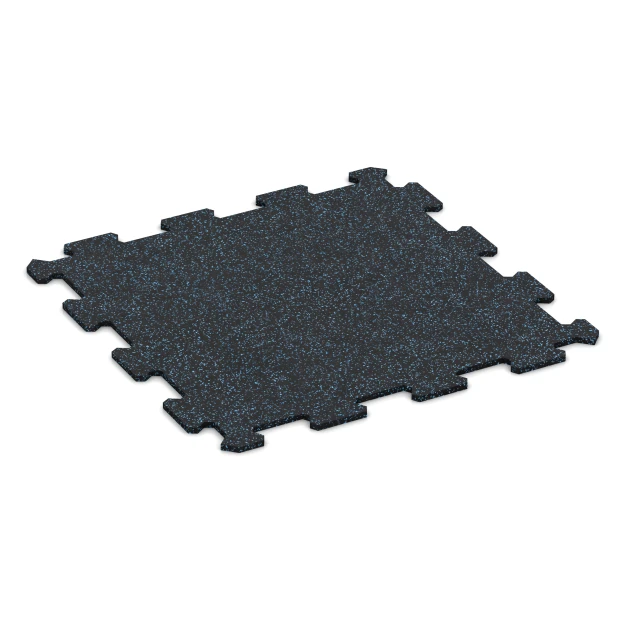 Aufsicht auf die Unterseite, also die Bodenseite von WARCO-Formteil 0917 - Fitnessgulv Kompakt im Format 485 x 485 x 8 mm | 0,235 m².