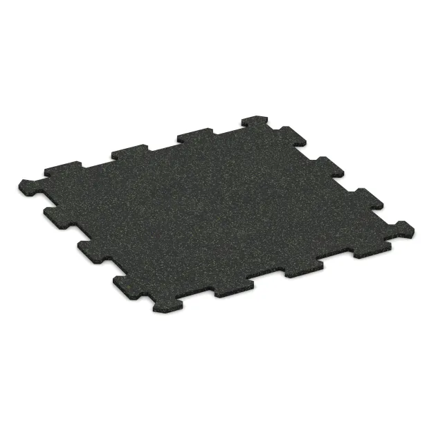 Aufsicht auf die Unterseite, also die Bodenseite von WARCO-Formteil 0921 - Fitnessgulv Kompakt im Format 485 x 485 x 8 mm | 0,235 m².
