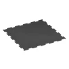 Aufsicht auf die Unterseite, also die Bodenseite von WARCO-Formteil 6449 - Fitnessgulv Kompakt im Format 100 × 100 × 0,8 cm.