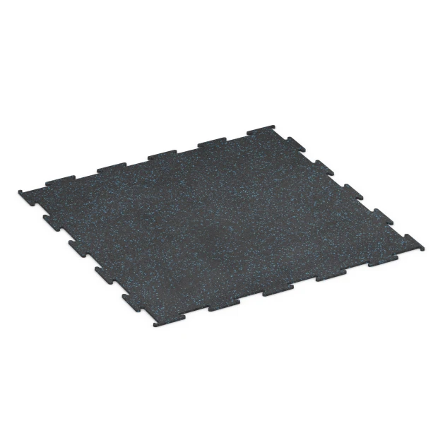 Aufsicht auf die Unterseite, also die Bodenseite von WARCO-Formteil 6451 - Fitnessgulv Kompakt im Format 100 × 100 × 0,8 cm.