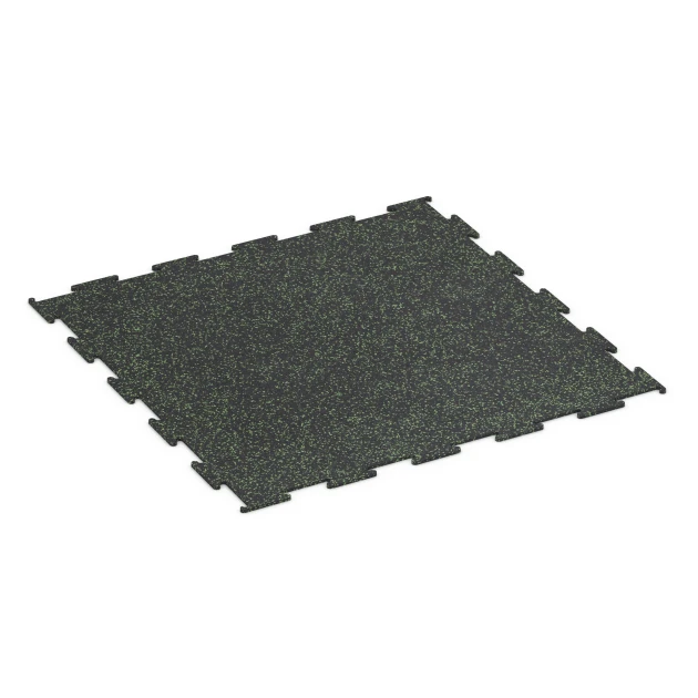 Aufsicht auf die Unterseite, also die Bodenseite von WARCO-Formteil 6453 - Fitnessgulv Kompakt im Format 100 × 100 × 0,8 cm.