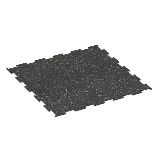 Aufsicht auf die Unterseite, also die Bodenseite von WARCO-Formteil 6454 - Fitnessgulv Kompakt im Format 100 × 100 × 0,8 cm.