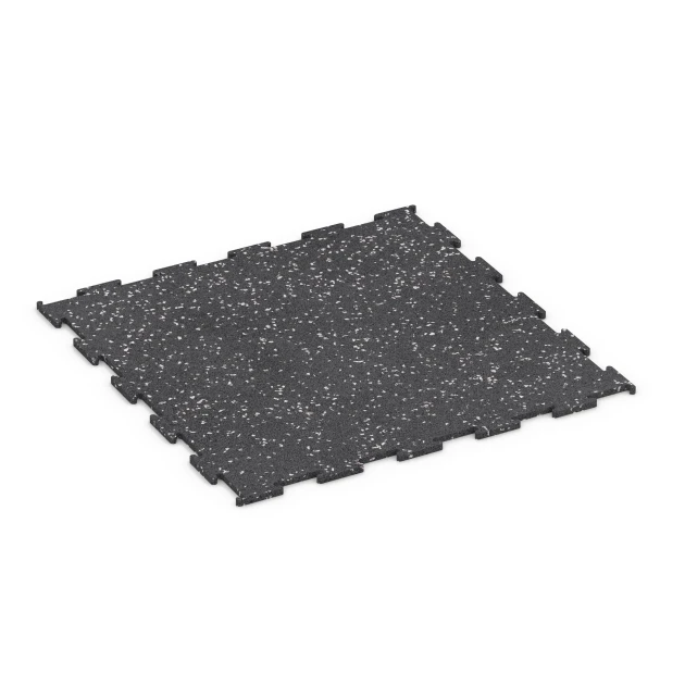 Aufsicht auf die Unterseite, also die Bodenseite von WARCO-Formteil 6458 - Fitnessgulv Kompakt im Format 50 × 50 × 0,8 cm.