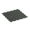 Aufsicht auf die Unterseite, also die Bodenseite von WARCO-Formteil 6459 - Fitnessgulv Kompakt im Format 50 × 50 × 0,8 cm.