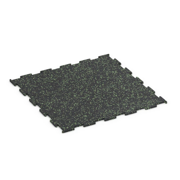 Aufsicht auf die Unterseite, also die Bodenseite von WARCO-Formteil 6459 - Fitnessgulv Kompakt im Format 50 × 50 × 0,8 cm.