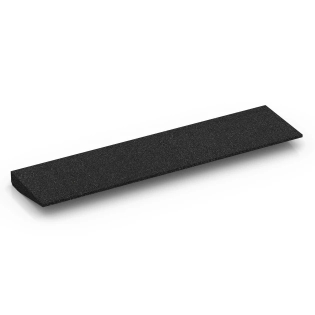 Aufsicht auf die Unterseite, also die Bodenseite von WARCO-Formteil 6598 - Tærskelrampe im Format 100 × 25 cm | 1 < 5 cm.