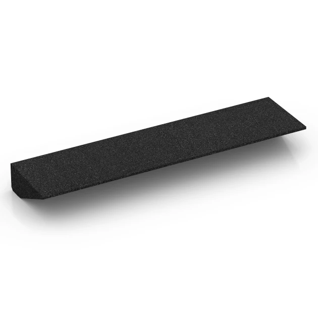 Aufsicht auf die Unterseite, also die Bodenseite von WARCO-Formteil 6603 - Tærskelrampe im Format 100 × 25 cm | 1 < 10 cm.