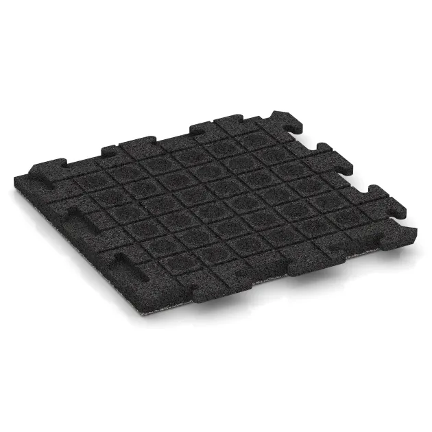 Aufsicht auf die Unterseite, also die Bodenseite von WARCO-Formteil 1299 - Gangfliser Classic im Format 500 x 500 x 40 mm.