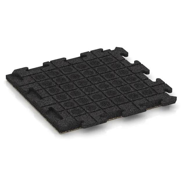 Aufsicht auf die Unterseite, also die Bodenseite von WARCO-Formteil 1305 - Gangfliser Classic im Format 500 x 500 x 40 mm.
