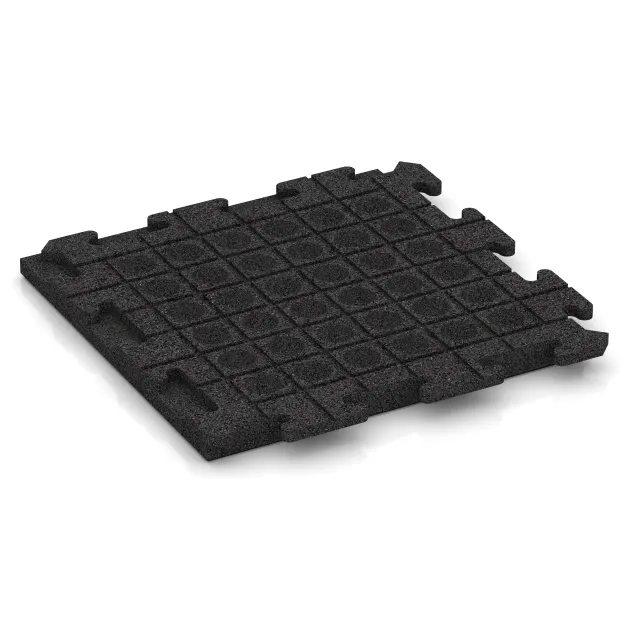 Aufsicht auf die Unterseite, also die Bodenseite von WARCO-Formteil 1386 - Gangfliser Classic im Format 500 x 500 x 40 mm.