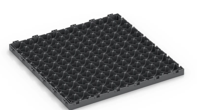 Gitterstruktur med støttefødder