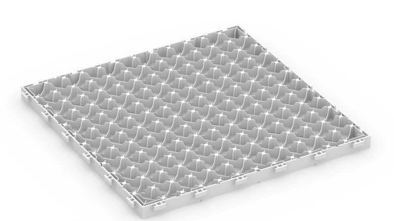 Gitterstruktur med støttefødder