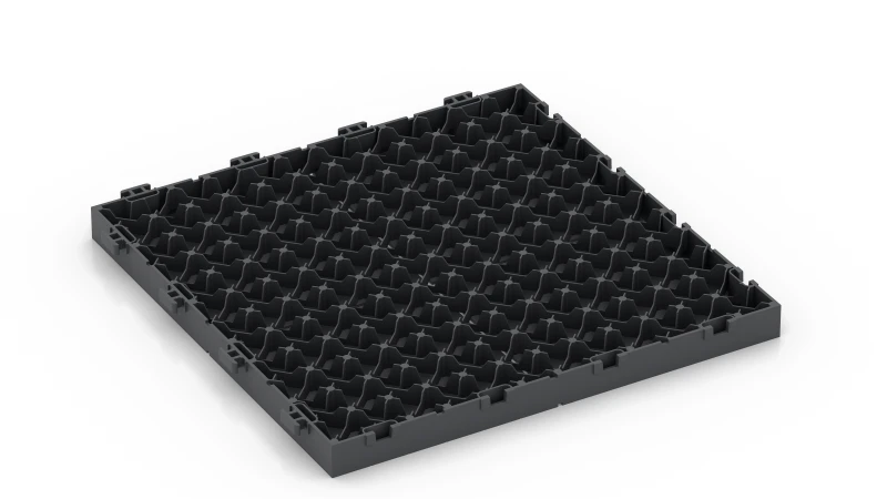 Gitterstruktur med støttefødder