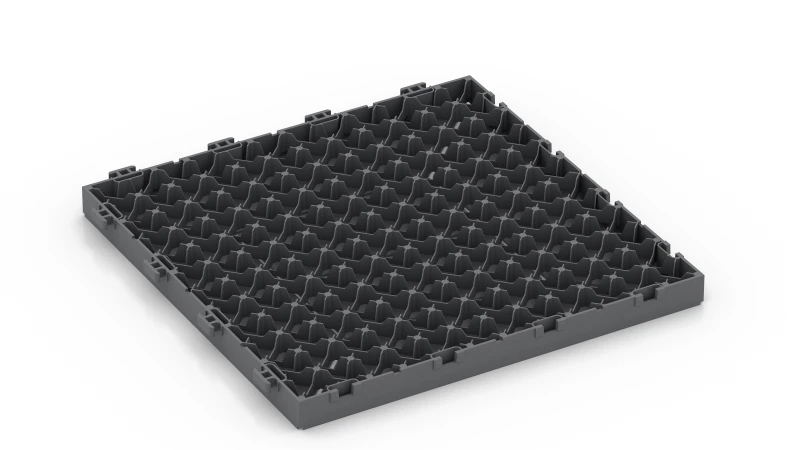 Gitterstruktur med støttefødder