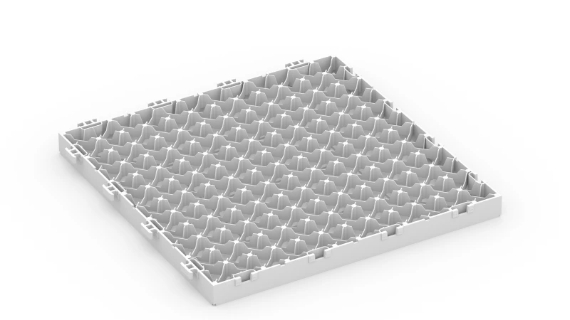 Gitterstruktur med støttefødder