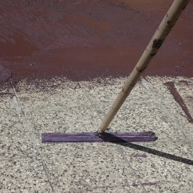 Aufsicht auf die Unterseite, also die Bodenseite von WARCO-Formteil 0024 - ALLESDICHT – Tagtæt im Format 25 kg | 7,6 m².