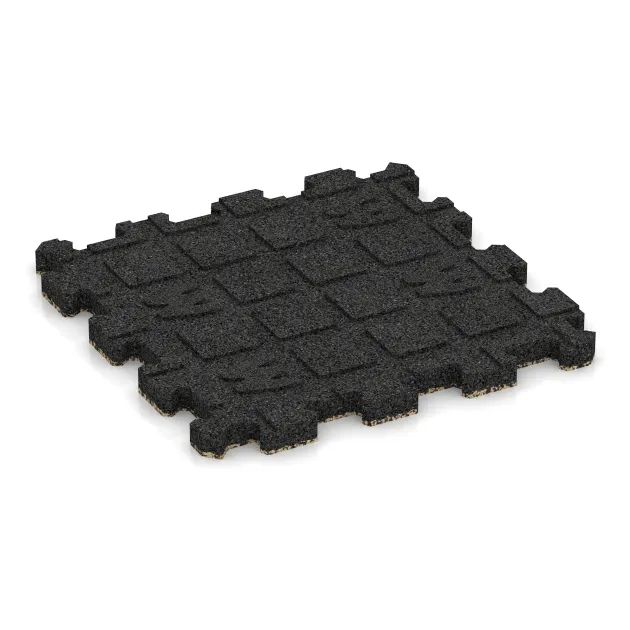 Aufsicht auf die Unterseite, also die Bodenseite von WARCO-Formteil 3856 - Poolflise fugfri im Format 306 x 306 x 20 mm.