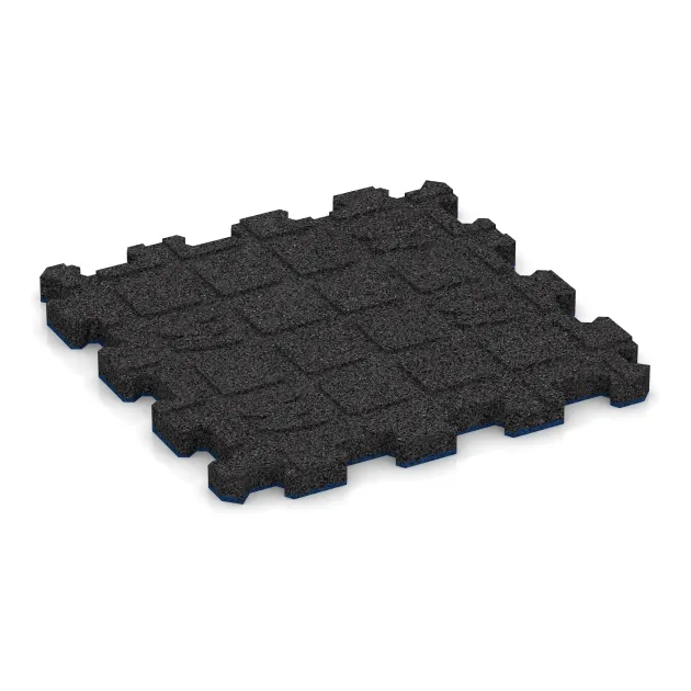 Aufsicht auf die Unterseite, also die Bodenseite von WARCO-Formteil 5994 - Poolflise fugfri im Format 306 x 306 x 20 mm.