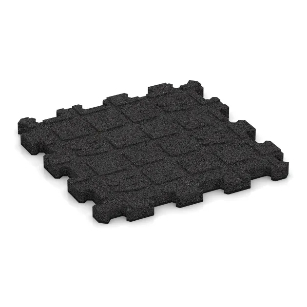 Aufsicht auf die Unterseite, also die Bodenseite von WARCO-Formteil 5996 - Poolflise fugfri im Format 306 x 306 x 20 mm.