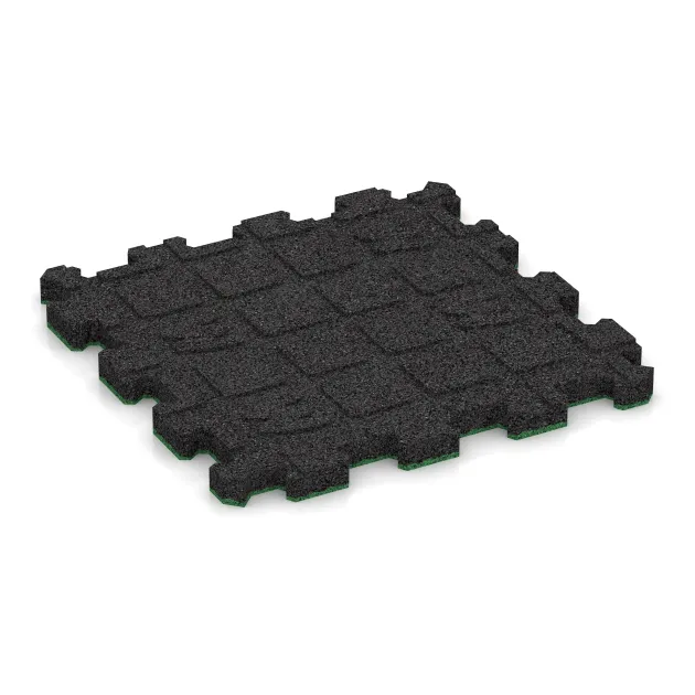 Aufsicht auf die Unterseite, also die Bodenseite von WARCO-Formteil 5992 - Poolflise fugfri im Format 306 x 306 x 20 mm.
