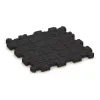 Aufsicht auf die Unterseite, also die Bodenseite von WARCO-Formteil 5990 - Poolflise fugfri im Format 306 x 306 x 20 mm.