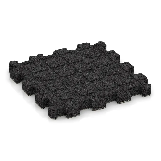 Aufsicht auf die Unterseite, also die Bodenseite von WARCO-Formteil 6106 - Poolflise fugfri im Format 306 x 306 x 30 mm.