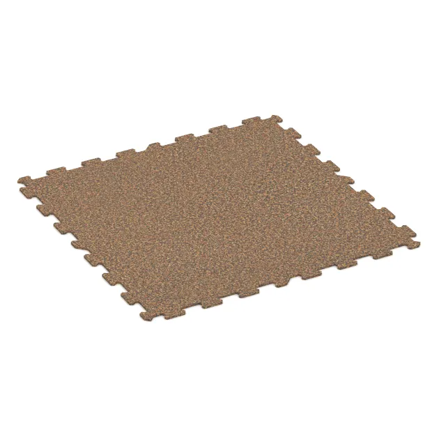 Aufsicht auf die Unterseite, also die Bodenseite von WARCO-Formteil 1023 - Fitnessgulv Kompakt im Format 970 x 970 x 8 mm | 0,94 m.