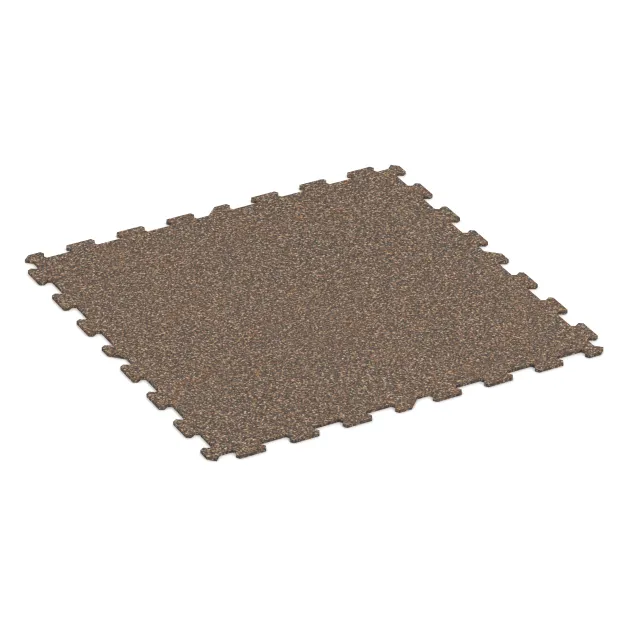 Aufsicht auf die Unterseite, also die Bodenseite von WARCO-Formteil 1024 - Fitnessgulv Kompakt im Format 970 x 970 x 8 mm | 0,94 m.