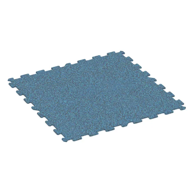 Aufsicht auf die Unterseite, also die Bodenseite von WARCO-Formteil 1029 - Fitnessgulv Kompakt im Format 970 x 970 x 8 mm | 0,94 m.