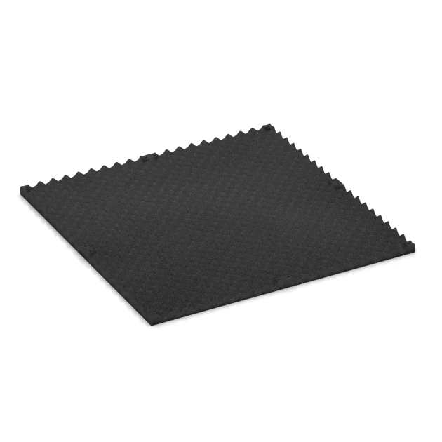 Aufsicht auf die Unterseite, also die Bodenseite von WARCO-Formteil 3782 - Fitness Performance Impact Træningsgulv im Format 100 × 100 × 3 cm.
