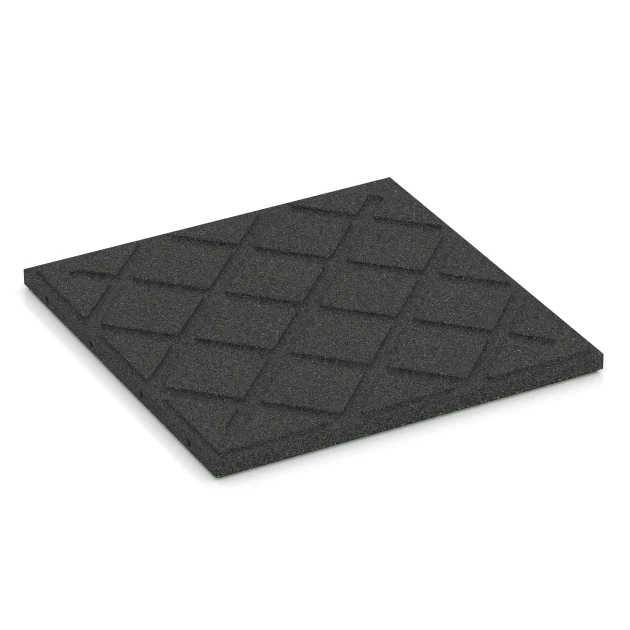 Aufsicht auf die Unterseite, also die Bodenseite von WARCO-Formteil 6356 - Terrasseflise Classic im Format 50 x 50 x 3 cm | 0,25 m².