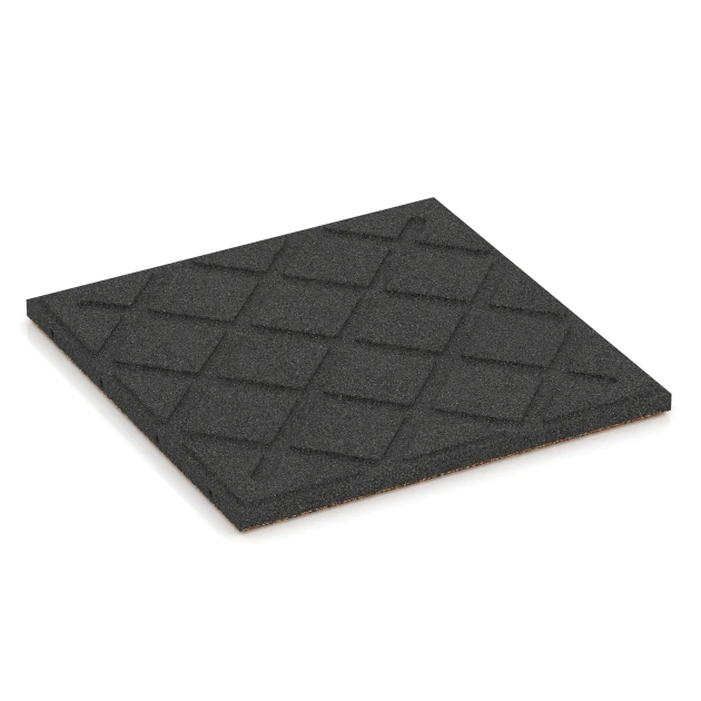 Aufsicht auf die Unterseite, also die Bodenseite von WARCO-Formteil 6416 - Faldsikringsflise – 90 cm im Format 50 x 50 x 3 cm | 0,25 m².