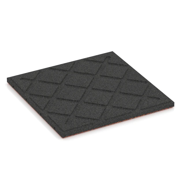 Aufsicht auf die Unterseite, also die Bodenseite von WARCO-Formteil 6417 - Faldsikringsflise – 90 cm im Format 50 x 50 x 3 cm | 0,25 m².