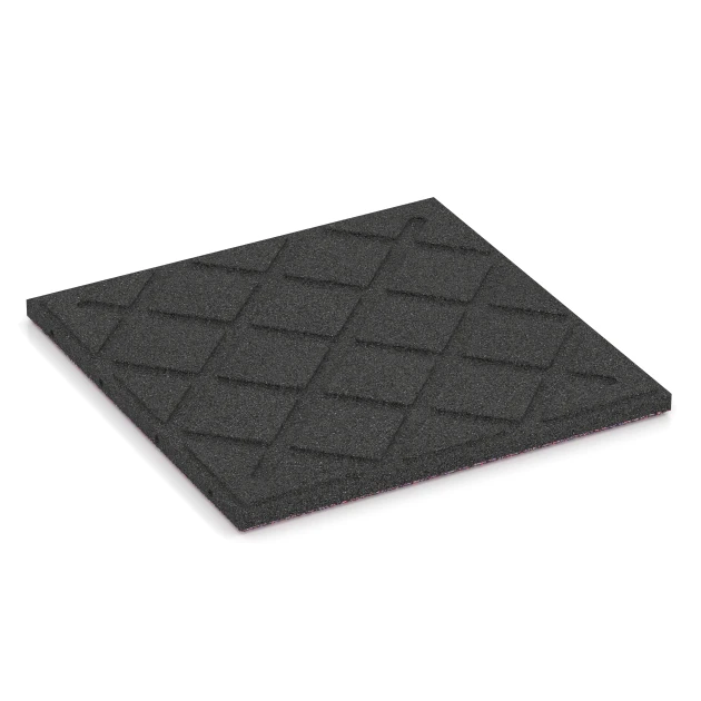 Aufsicht auf die Unterseite, also die Bodenseite von WARCO-Formteil 6418 - Faldsikringsflise – 90 cm im Format 50 x 50 x 3 cm | 0,25 m².