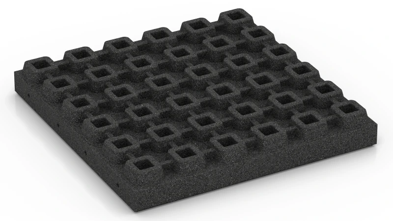 Dræningsfødder med hulrum