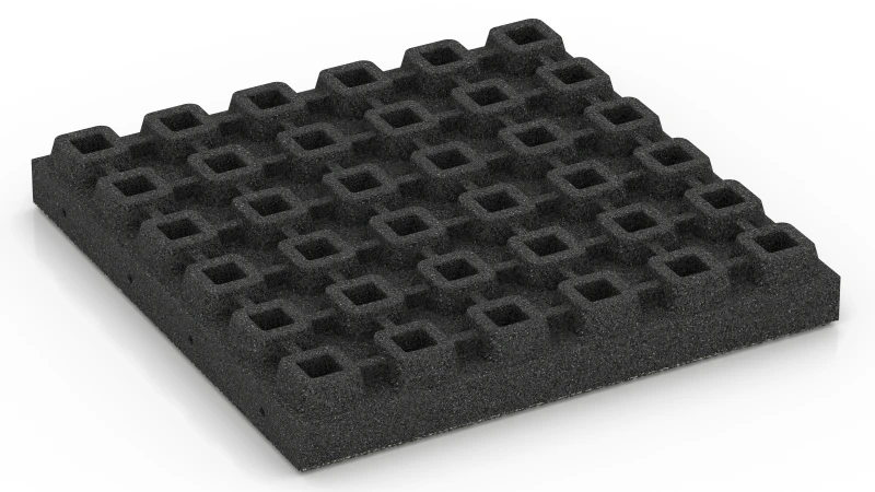 Dræningsfødder med hulrum