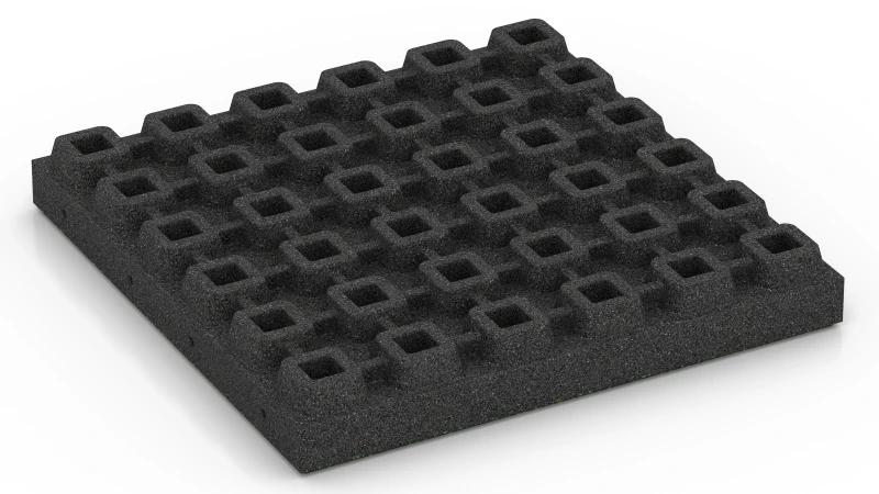 Dræningsfødder med hulrum