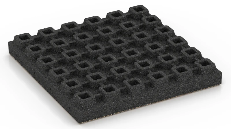 Dræningsfødder med hulrum