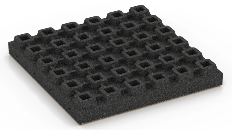 Dræningsfødder med hulrum