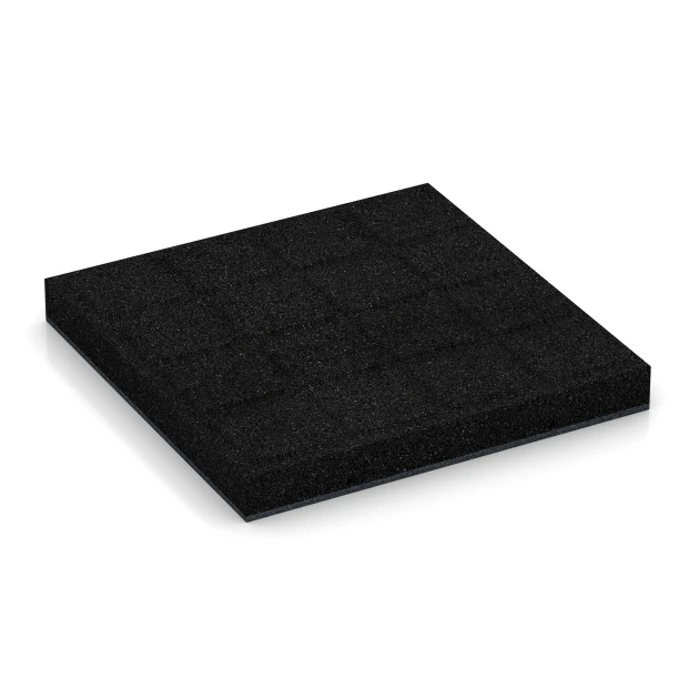 Aufsicht auf die Unterseite, also die Bodenseite von WARCO-Formteil 6269 - Faldsikringsflise – 180 cm im Format 50 x 50 x 6 cm.