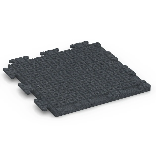 Aufsicht auf die Unterseite, also die Bodenseite von WARCO-Formteil 7055 - Gummiflise Linea im Format 50 x 50 x 3 cm | 0,25 m².