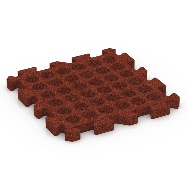 Aufsicht auf die Unterseite, also die Bodenseite von WARCO-Formteil 6303 - Faldsikringsflise med puslesamling im Format 50 x 50 x 4 cm | 0,25 m².