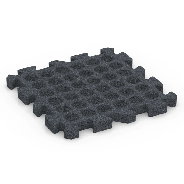 Aufsicht auf die Unterseite, also die Bodenseite von WARCO-Formteil 6983 - Boldbaneflise im Format 50 x 50 x 4 cm | 0,25 m².