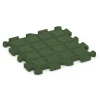 Aufsicht auf die Unterseite, also die Bodenseite von WARCO-Formteil 6990 - Fitnessgulv im Format 50 x 50 x 3 cm | 0,25 m².
